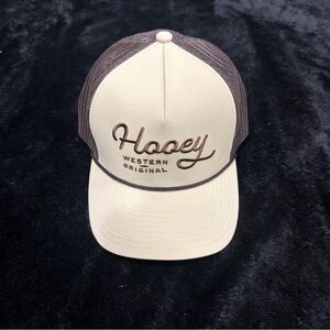 Hooey Cream and Brown Mesh-Back Trucker Hat